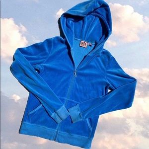 Juicy Couture Velour Blue Jacket